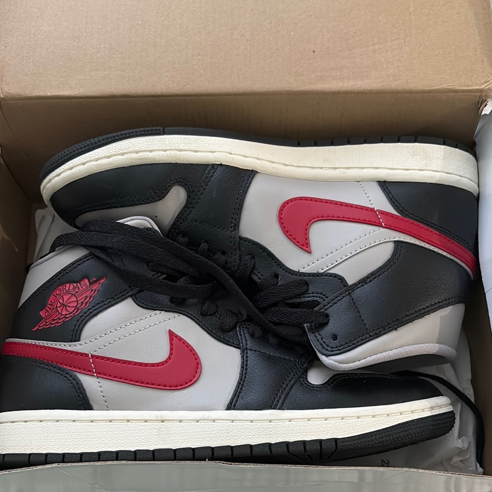 Nike Air Jordan Sneakers Black and Red